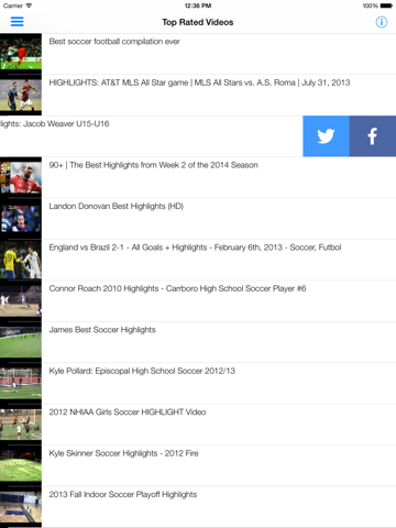 Screenshot #4 pour Soccer videos - Highlights and best goals