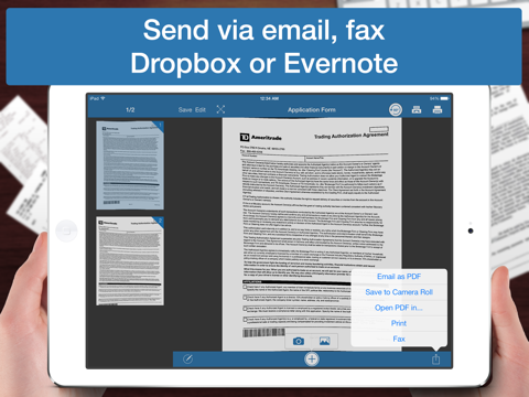 Screenshot #6 pour Scanner Deluxe - Scan and Fax Documents, Receipts, Business Cards to PDF