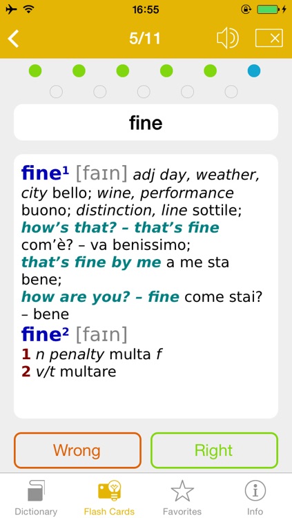 English <-> Italian Talking Dictionary Global Mondadori Langenscheidt screenshot-3