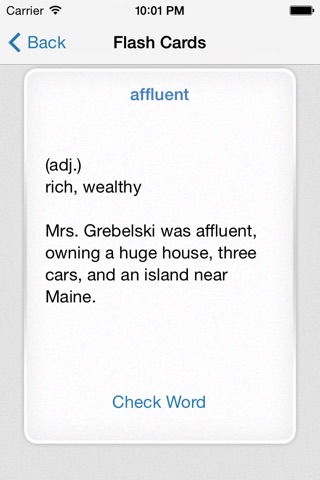 SAT Vocab Flashcards screenshot 4