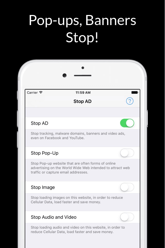Stop AD : block advertising, privacy tracking, Pop-up banner, malware domains! screenshot 3