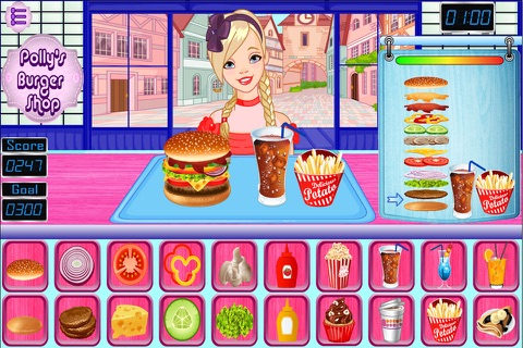 Polly Burger Shop Game screenshot 2