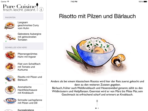 Pure Cuisine iPad screenshot 3