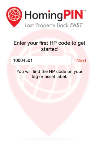 HomingPIN App screenshot 2