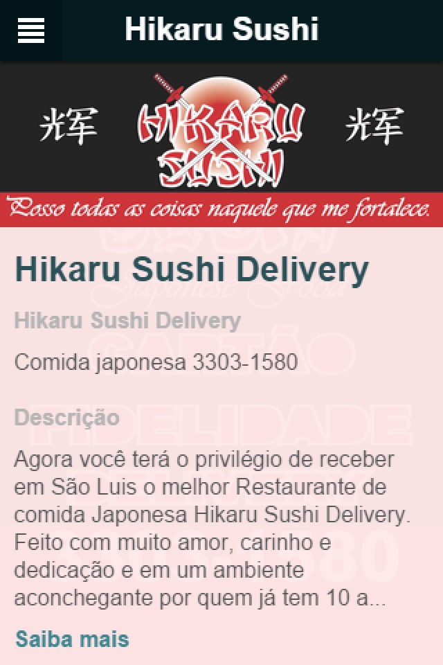 Hikaru Sushi Delivery screenshot 2