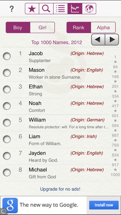 Baby Names by Winkpass screenshot-0