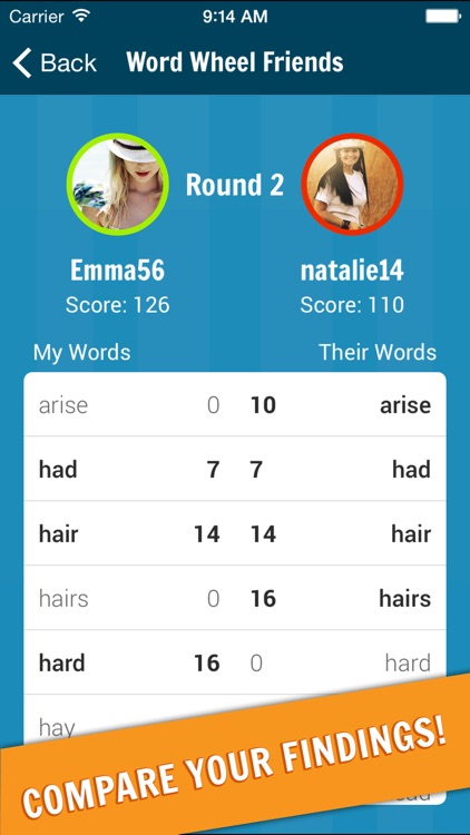 WordWiz - Compete With Friends In The New Word Wheel Game!