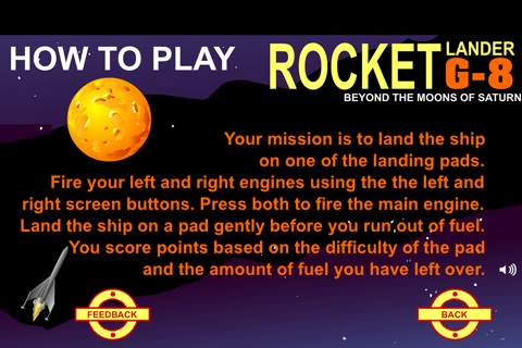 Rocket Lander G-8: Beyond the Moons of Saturn screenshot 4