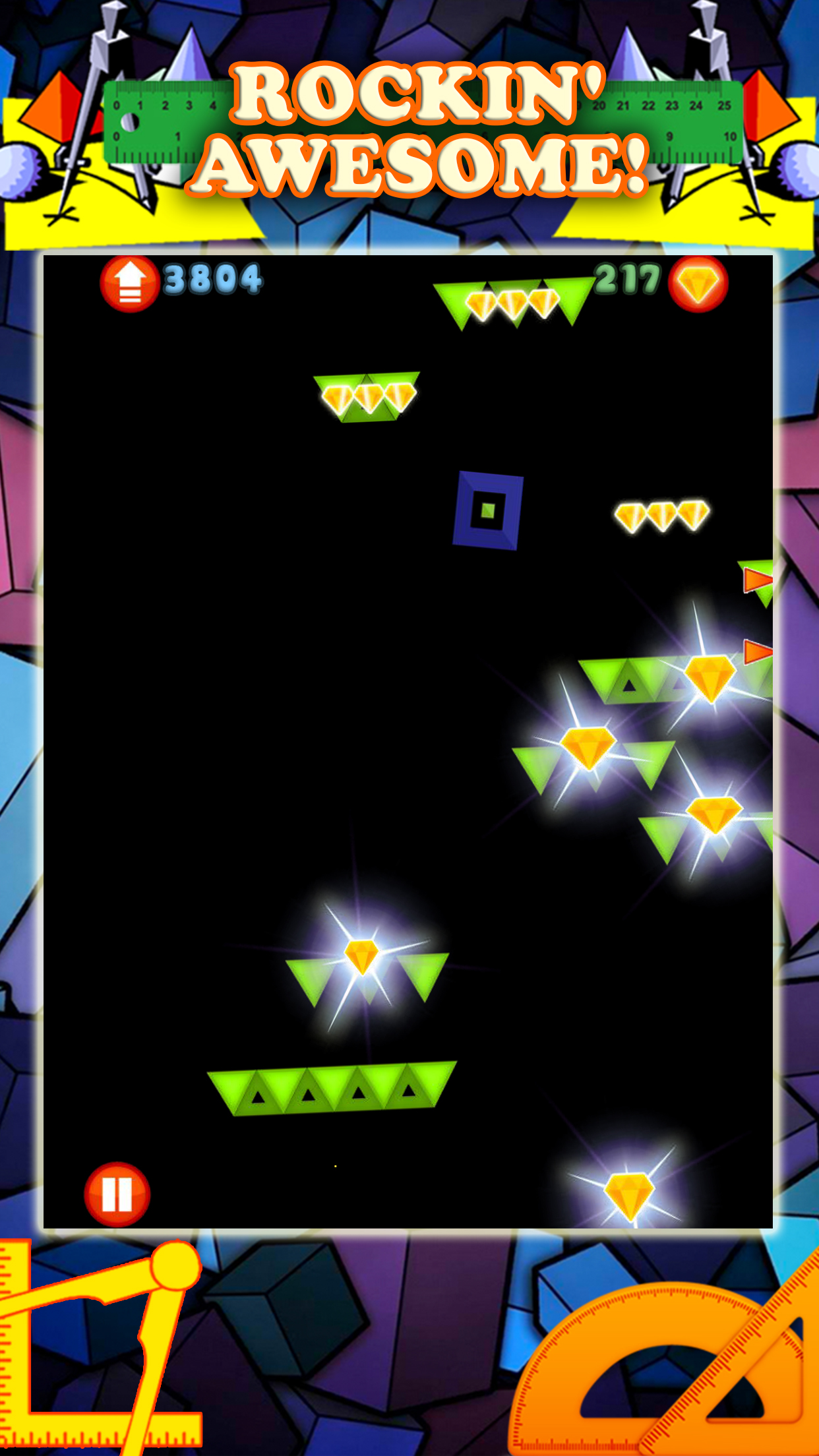 Geometry Jump Impossible Jumping Spike Game For The Top Fun Techno Games FREE screenshot 5