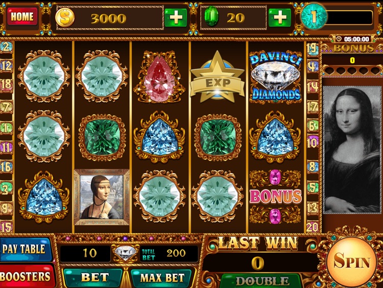 Slot - Diamonds of DaVinci Code HD screenshot-4