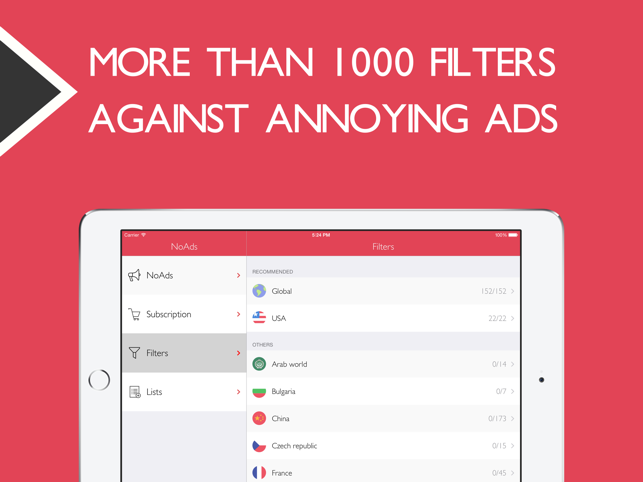 ‎NoAds - block ads on Wi-Fi networks in apps and browsers plus content blocker Screenshot