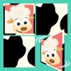 Free Play with Farm Animals Cartoon Memo Game for toddlers and preschoolers