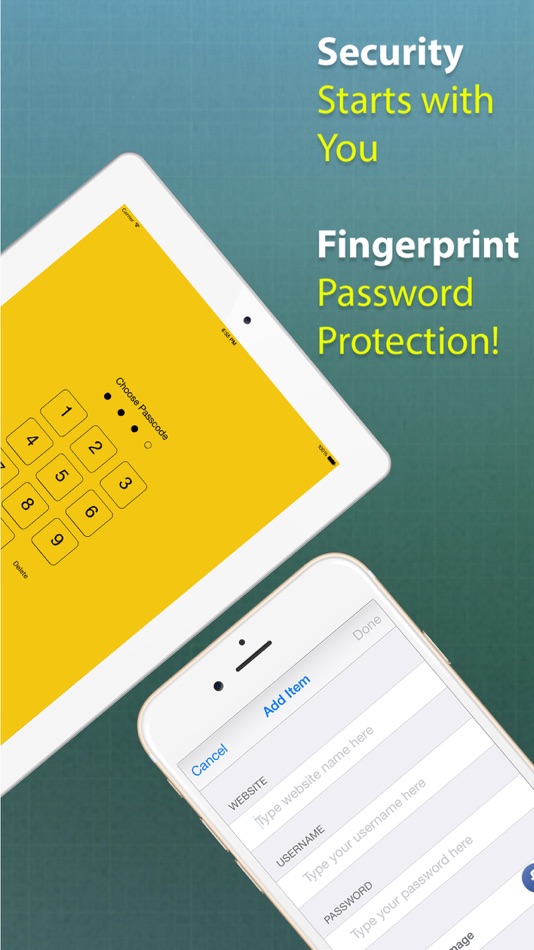 #1. Password Manager - A Secret Vault for Your Digital Wallet with Fingerprint & Passcode (iOS) 由: Md Khairul Islam Bhuiyan