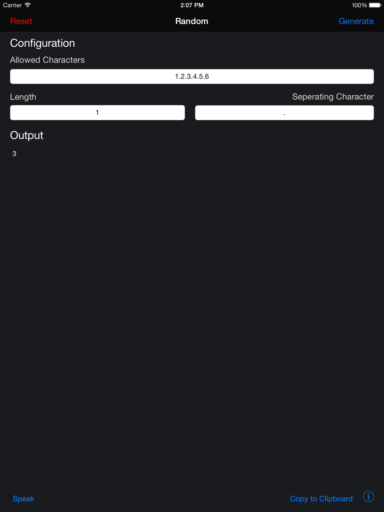 Random Number & Text Generator