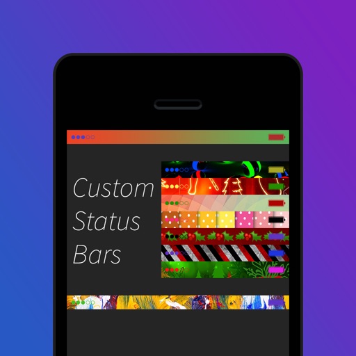 SkyTops - Custom Top Bar Overlays For Your Wallpaper iOS App