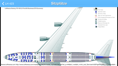 Flughafen Frankfurt Airport  iPlane Fluginformationen Screenshot