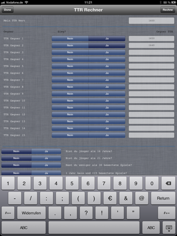 Screenshot #5 pour TTR Rechner Tischtennis