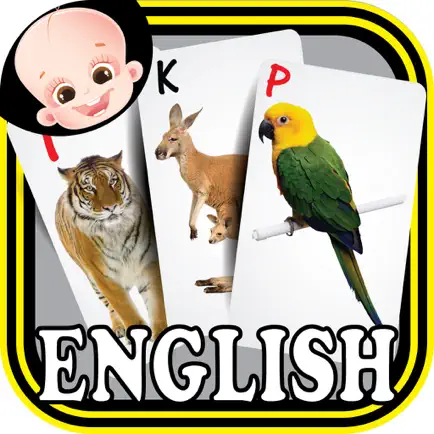 Baby Animals & Birds English ABC Alphabets Flash Cards for preschool kindergarten boys & girls apps Cheats