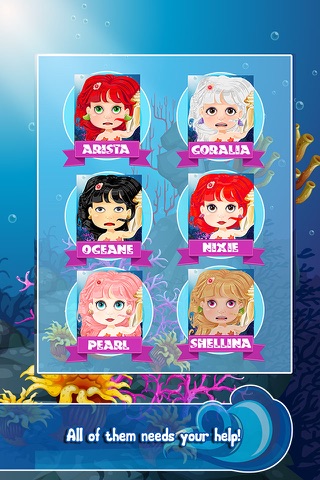 Little Mermaid Hair Salon Doctor - my baby prom make-over & spa games for girl kids screenshot 3