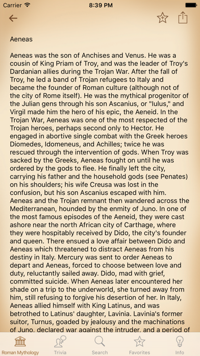 Mythology - Roman Screenshot