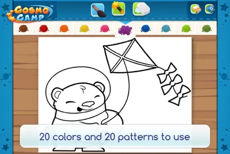 CosmoCamp: Coloring Book Game App for Toddlers and Preschoolers