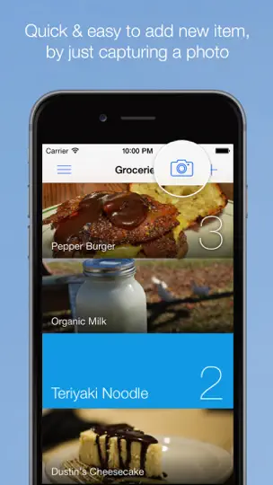 Waste No More - Grocery, Shopping Lists & Home Inventory! Create Your Own Item Lists! iPhone Screenshot 2