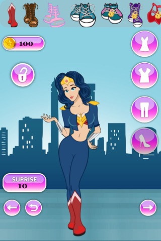 Super Hero Girl Dress Up - cool fashion dressing game screenshot 2