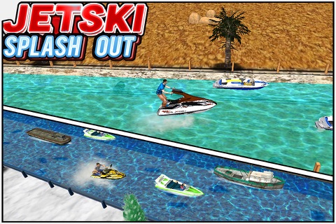 JetSki SplashOut (  3D Sports Bike Skill Racing or Parking Race Game ) screenshot 2