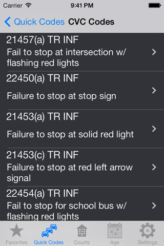 CVC Cheater- California Vehicle Codes Reference screenshot 3