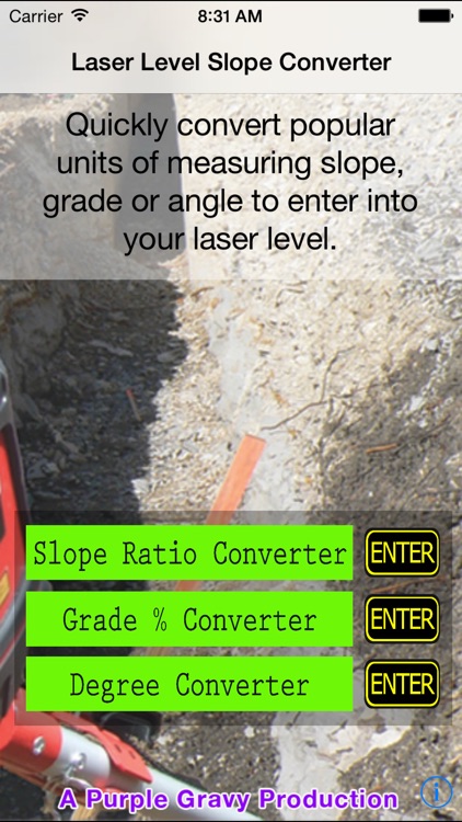 Laser Level Slope Converter