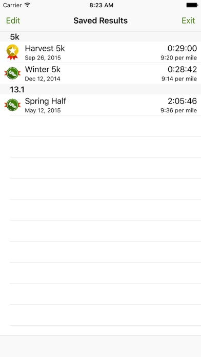 Screenshot #2 pour Pace Calculator by RBIDesign