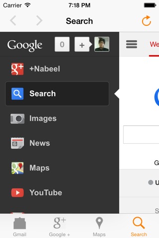 Tabs for Google - Gmail, Google Plus, Maps and Searchのおすすめ画像1