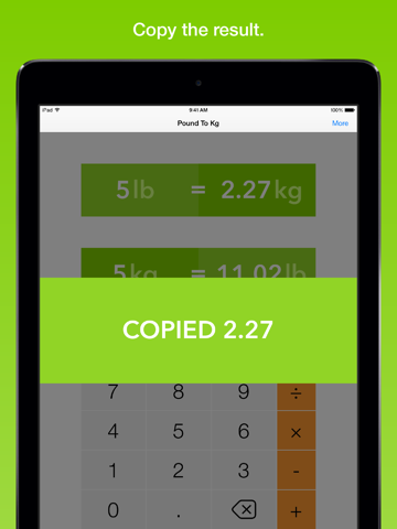 Screenshot #6 pour Pound To Kg, the fastest weight converter