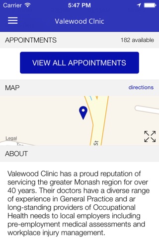 Valewood Clinic screenshot 2