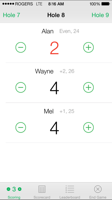 Screenshot #2 pour Pitch&Putt Scorecard