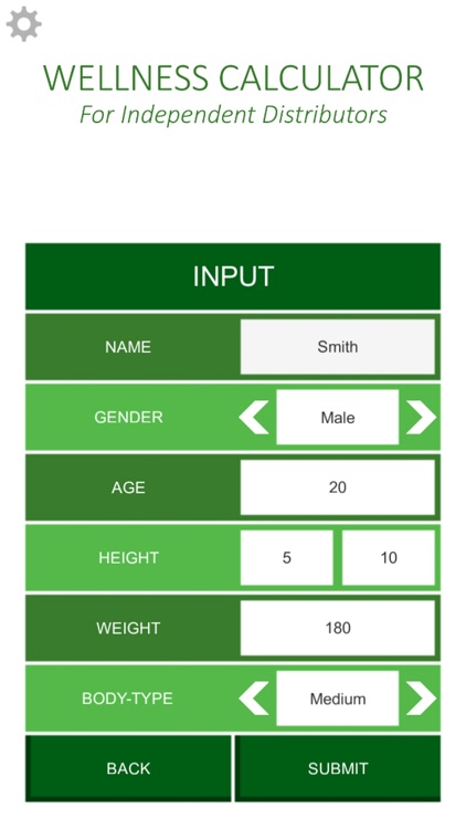Wellness Calculator