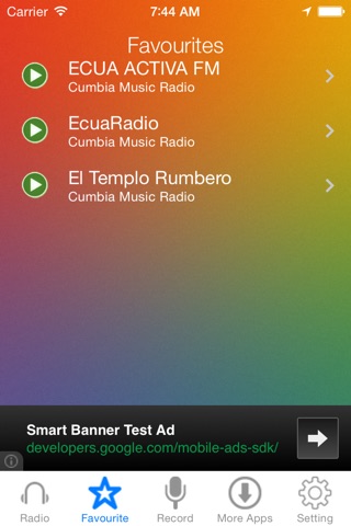 Cumbia Music Radio Recorder screenshot 2