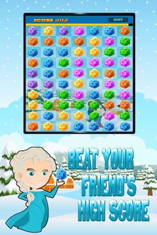 Frozen Jewel Crush screenshot 2