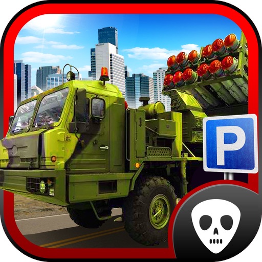 Monster Army Trucks Parking 3D Real Battle Tank, Missile Launcher and Armour Truck Driving School Icon