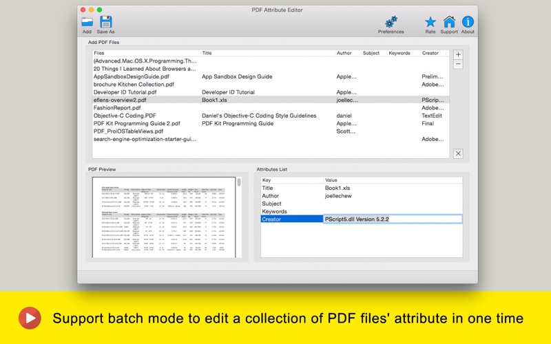 Screenshot #3 pour PDF Attribute Editor