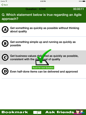 PMI ACP PRACTICE iPad screenshot