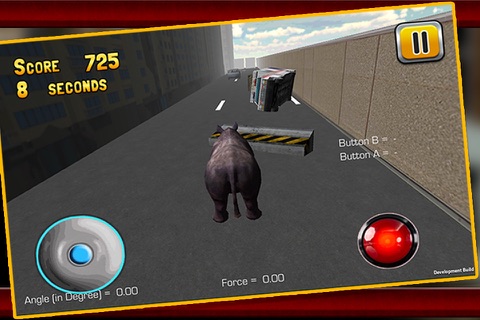 3D Rhino Simulator – Wild animal simulator and simulation game to destroy the city screenshot 4