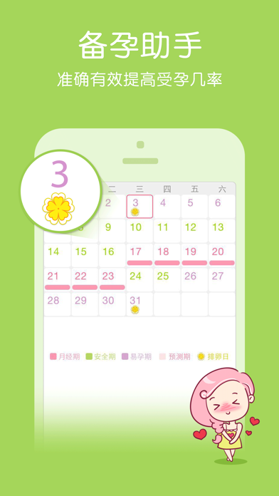 Screenshot #3 pour 小姨妈-经期记录预测