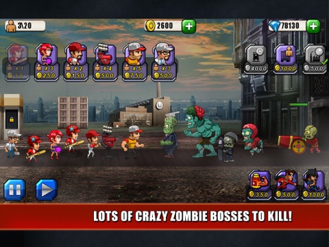 Baseball Vs Zombies Returns iPad screenshot