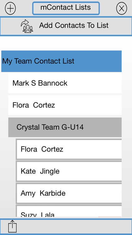 mContacts Address Book -  eShare Contact Lists, Group Roll Call+ Checklists, Speed Dial, Group Email & Text