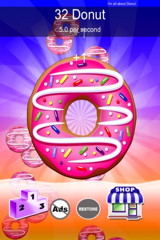 Donut Clickers - Count Those Rounded Cookies As They Fall screenshot 2