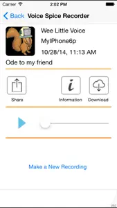 Voice Spice Online Recorder screenshot #2 for iPhone