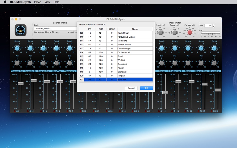 #2. DLS-MIDI-Synth (macOS) Podle: A.S. Software