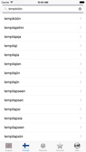 English Finnish best dictionary translator - Englanti Suomi paras sanakirja kääntäjä screenshot #5 for iPhone