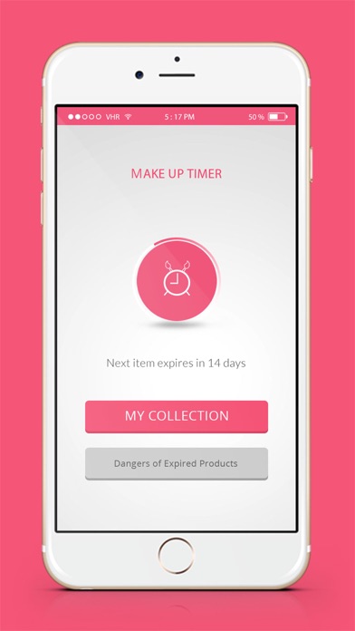 Makeup Expiration App - Countdown Timer Screenshot